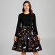 Women’s Halloween Costume Dress | Long Sleeve & Printed Skirt
