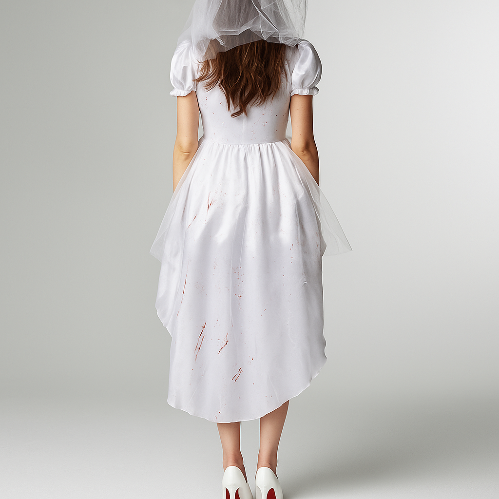 Women’s Halloween Bride Costume | Vampire Blood Effect