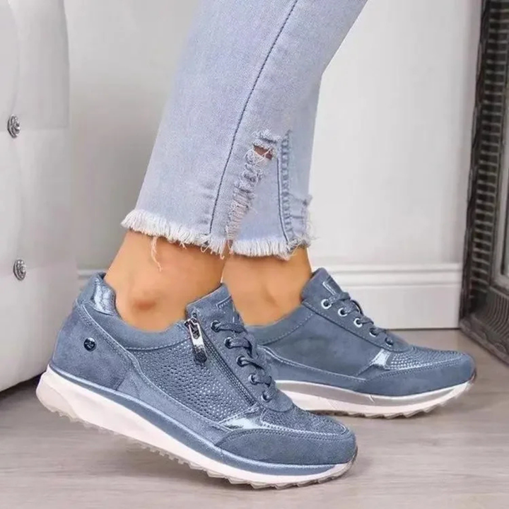 Isadora | Women’s Orthopedic Zipper Sneakers | Walking Shoes
