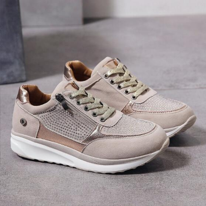 Isadora | Women’s Orthopedic Zipper Sneakers | Walking Shoes