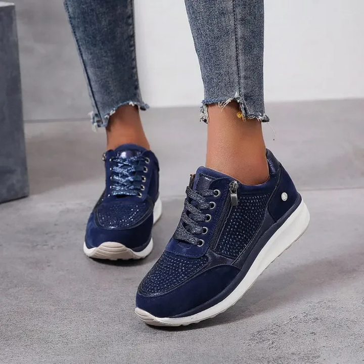 Isadora | Women’s Orthopedic Zipper Sneakers | Walking Shoes