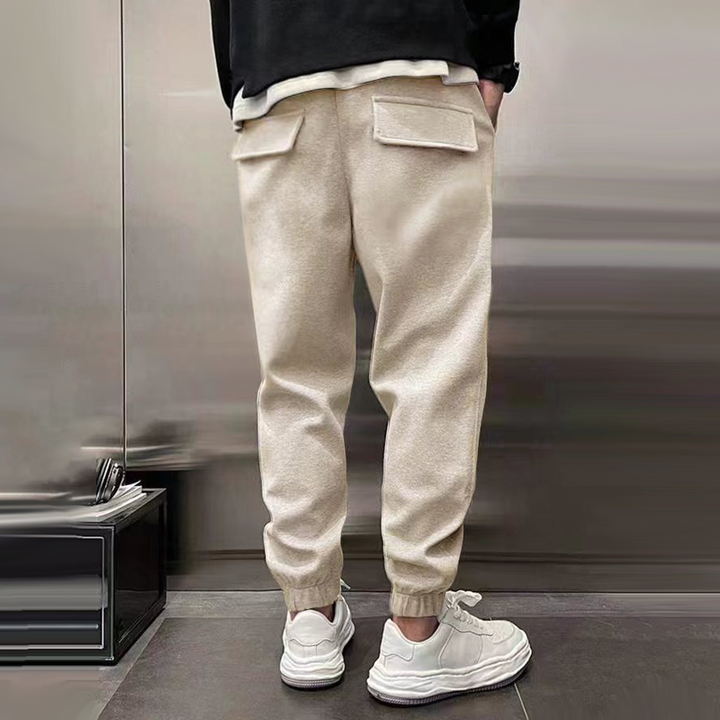 Brody - Men's Casual Sports Pants with Elastic Waist and Plush Fabric