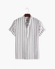 Striped Short Sleeve Shirt | Casual Fit
