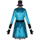 Women’s Circus Halloween Costume | Jacket & Striped Miniskirt Set
