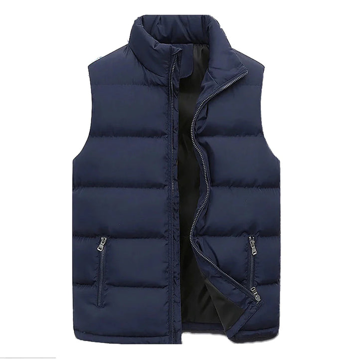 Men’s Zip-Up Vest | Quilted Puffer