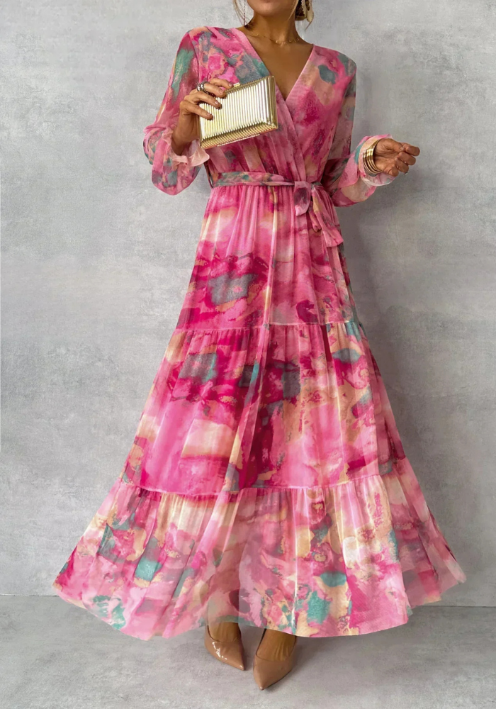 Isalie | Women’s Summer Long Sleeve Dress | Maxi