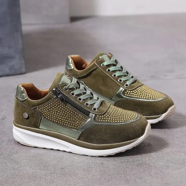 Isadora | Women’s Orthopedic Zipper Sneakers | Walking Shoes