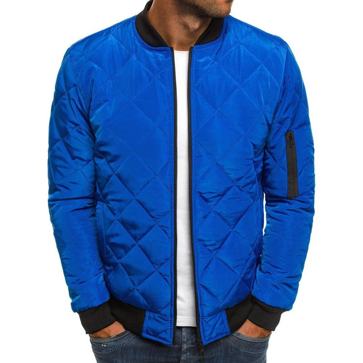 Men’s Quilted Bomber Jacket | Zip-Up