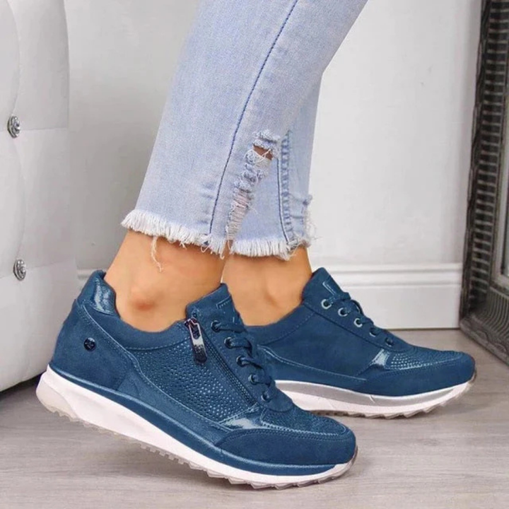 Isadora | Women’s Orthopedic Zipper Sneakers | Walking Shoes