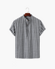 Striped Short Sleeve Shirt | Casual Fit