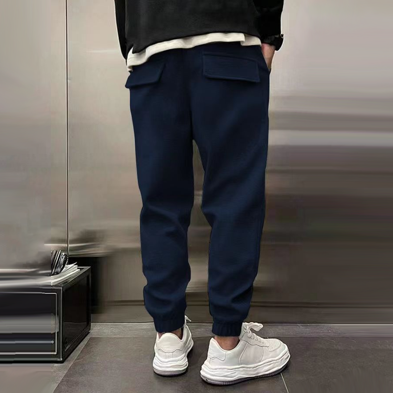 Brody - Men's Casual Sports Pants with Elastic Waist and Plush Fabric
