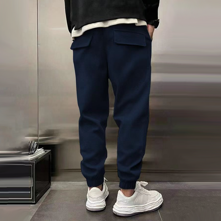Brody - Men's Casual Sports Pants with Elastic Waist and Plush Fabric