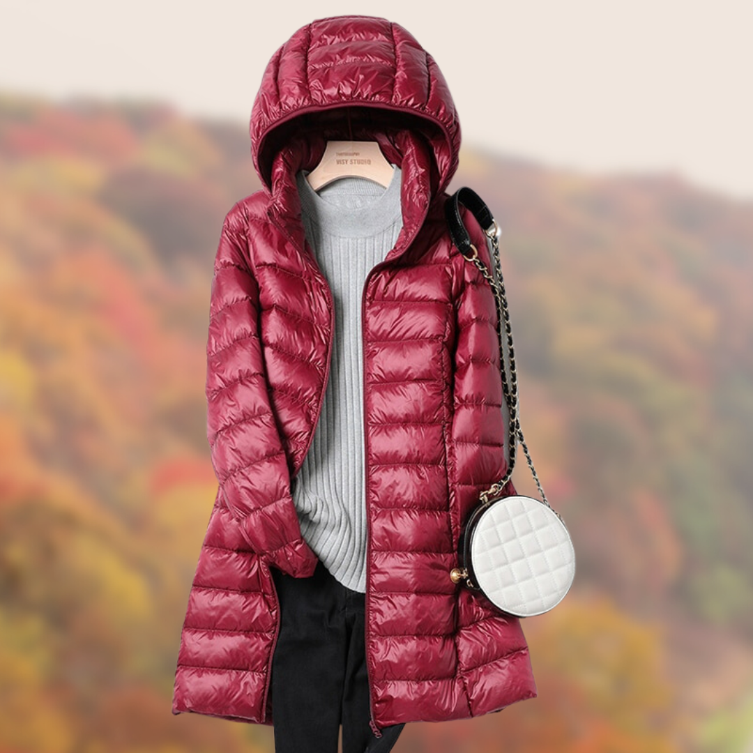 Women’s Rain Puffer Jacket | Hooded