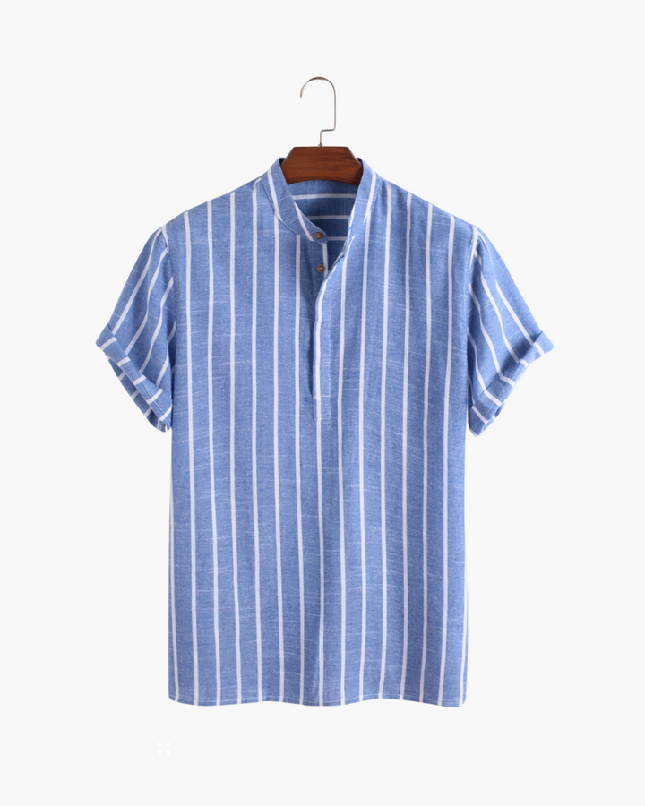 Striped Short Sleeve Shirt | Casual Fit