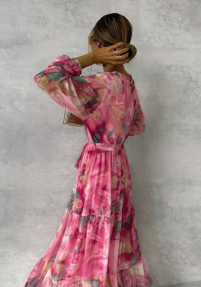 Isalie | Women’s Summer Long Sleeve Dress | Maxi