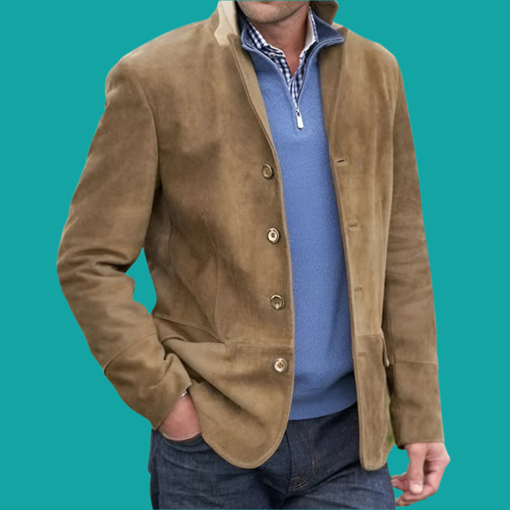 Men’s Buttoned Casual Jacket | Slim Fit