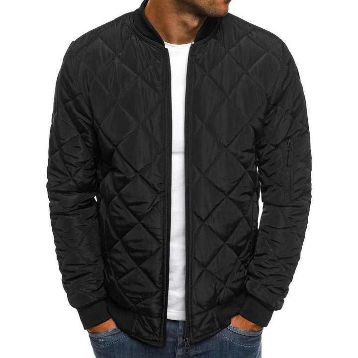 Men’s Quilted Bomber Jacket | Zip-Up