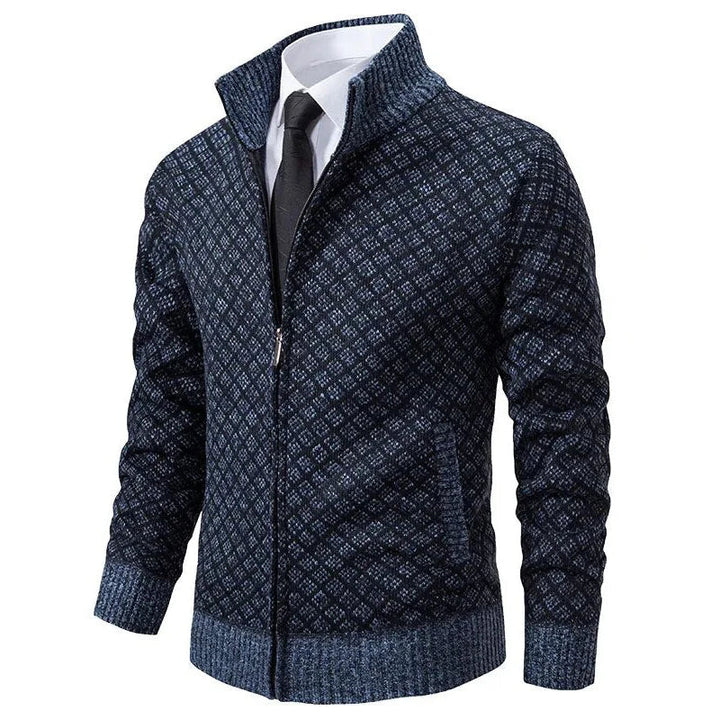Brandon - Men's Wool Vest With Zippered Side Pockets