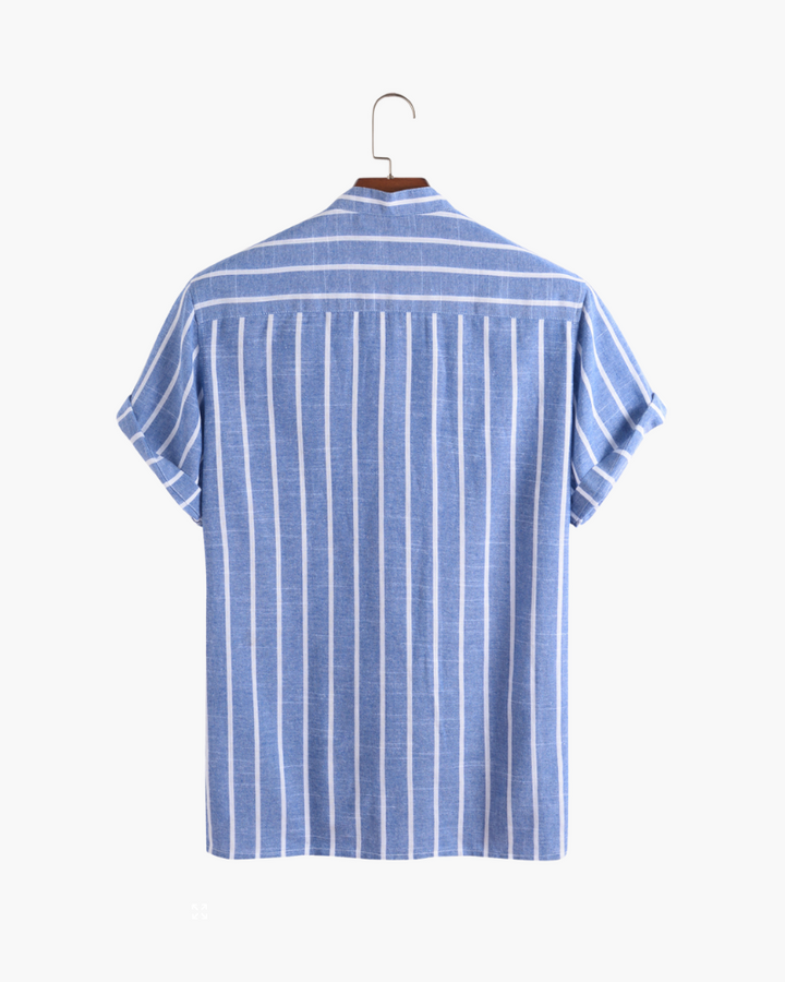 Striped Short Sleeve Shirt | Casual Fit