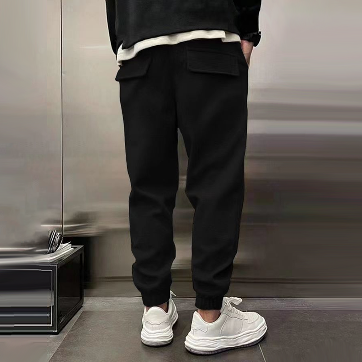Brody - Men's Casual Sports Pants with Elastic Waist and Plush Fabric