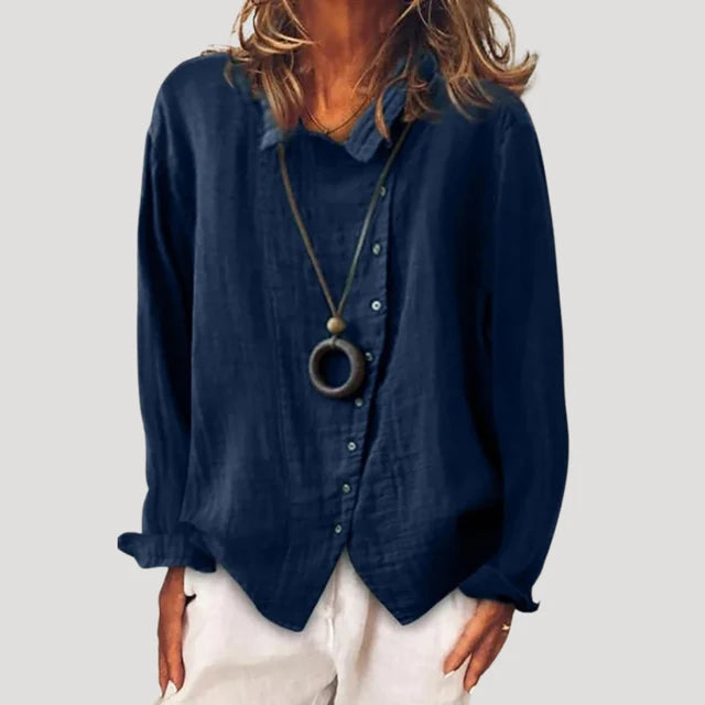 Women’s Button Front Long Sleeve Shirt | Casual