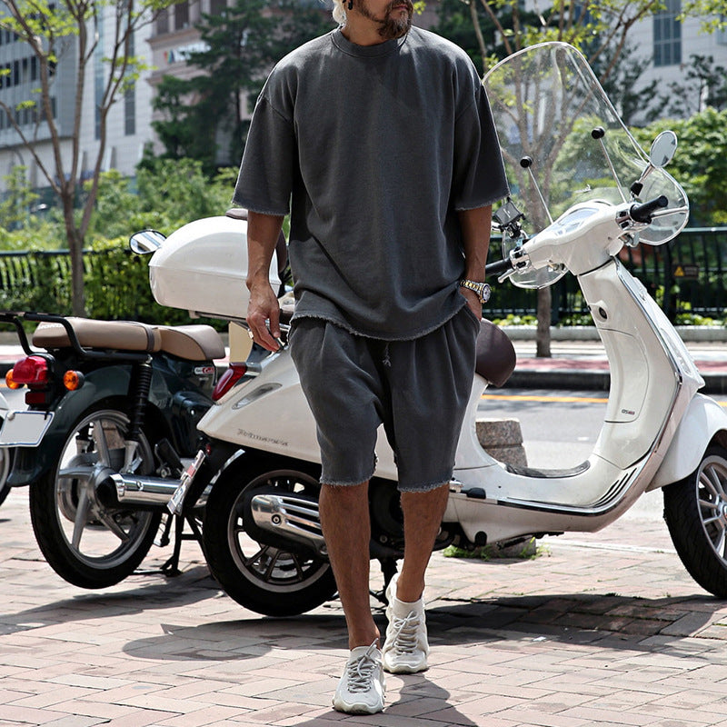 Emil - Men's Fit Short Sleeve Tee and Shorts Set