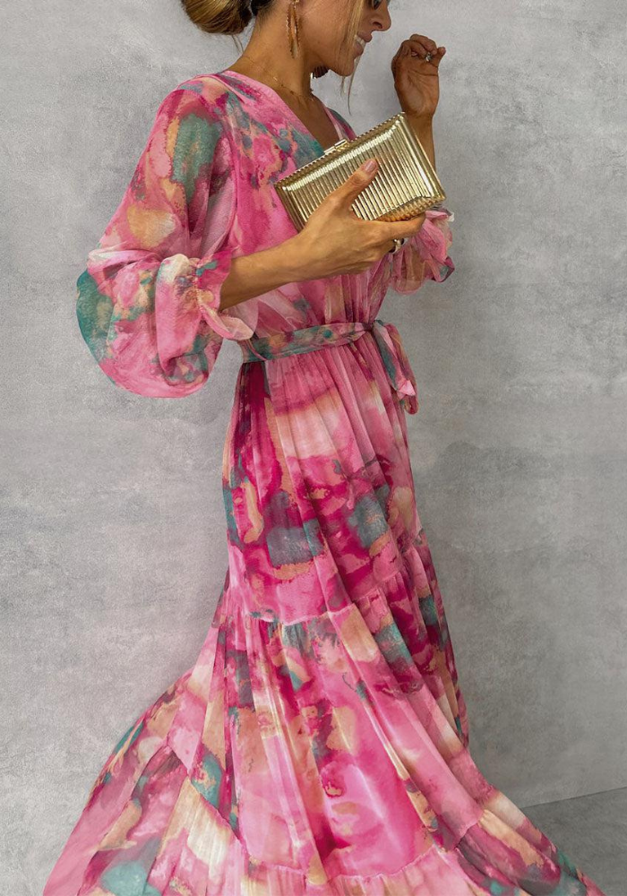 Isalie | Women’s Summer Long Sleeve Dress | Maxi