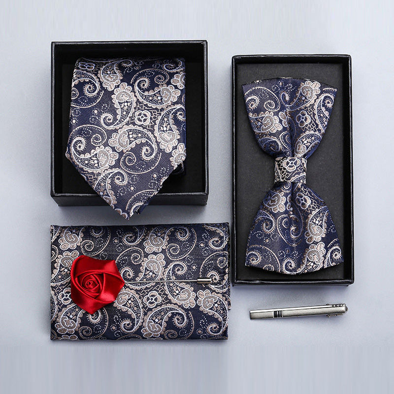 Men’s Paisley Tie & Bow Tie Set | Formal Accessories