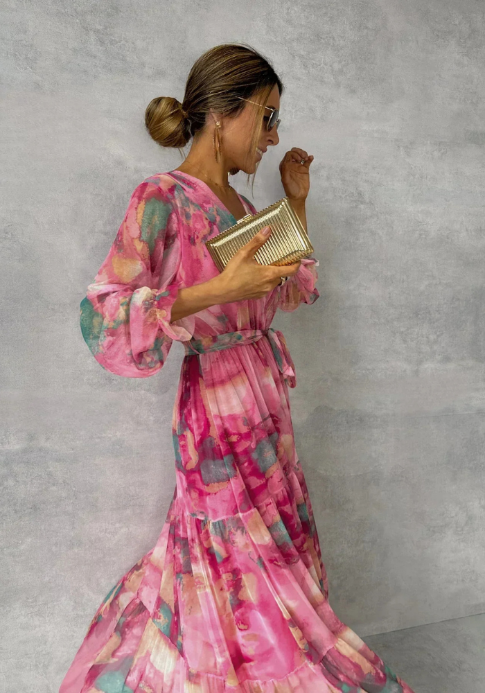 Isalie | Women’s Summer Long Sleeve Dress | Maxi