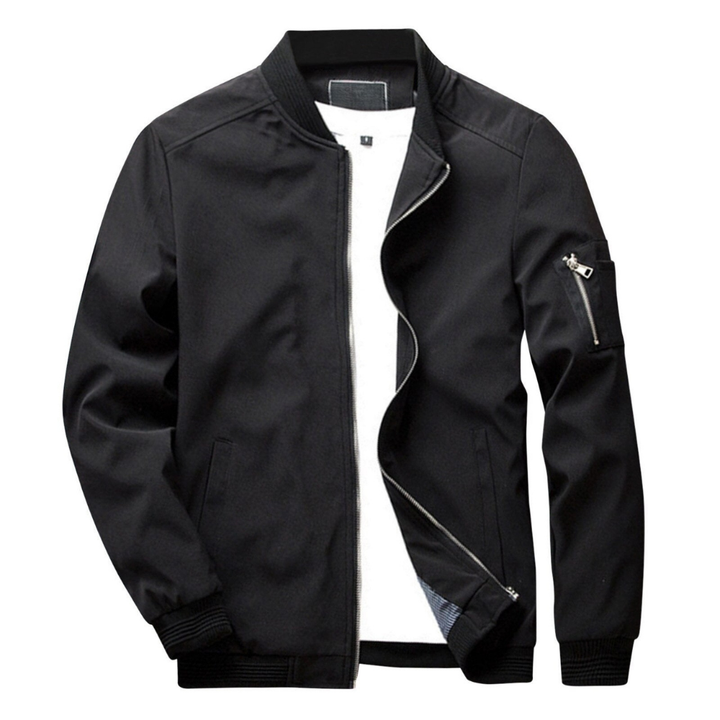 Men's Lightweight Bomber Jacket | Zip Pocket