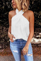 Women’s Twist Neck Halter Top | Sleeveless