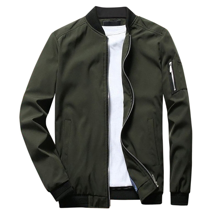Men's Lightweight Bomber Jacket | Zip Pocket