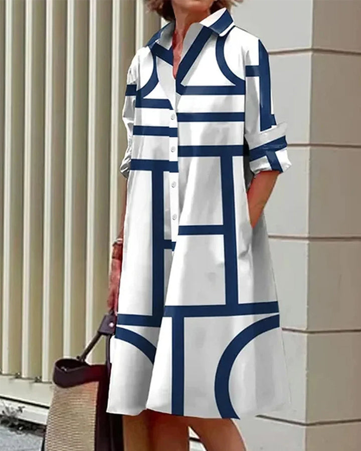 Women’s Graphic Shirt Dress | Button-Up