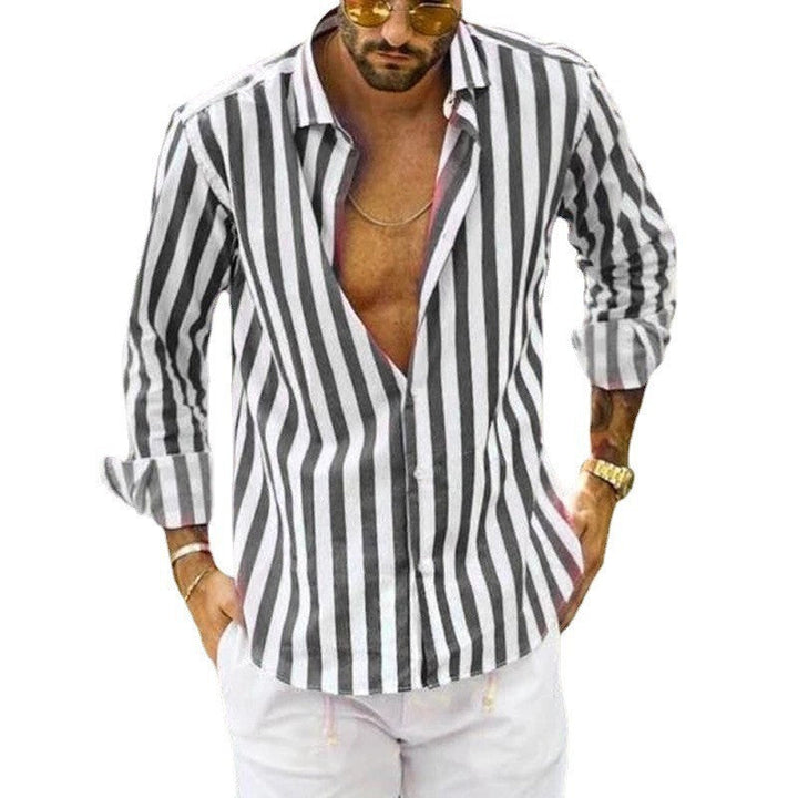 Greyson - Striped Long Sleeve Shirt