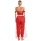 Women’s Princess Halloween Costume Jumpsuit | Off-Shoulder Harem Pants