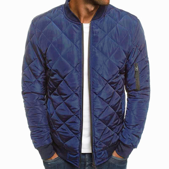 Gideon - Men's Insulated Stand-Up Collar Plain Thermal Jacket