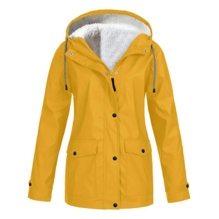 Women’s Fleece-Lined Waterproof Raincoat | Hooded