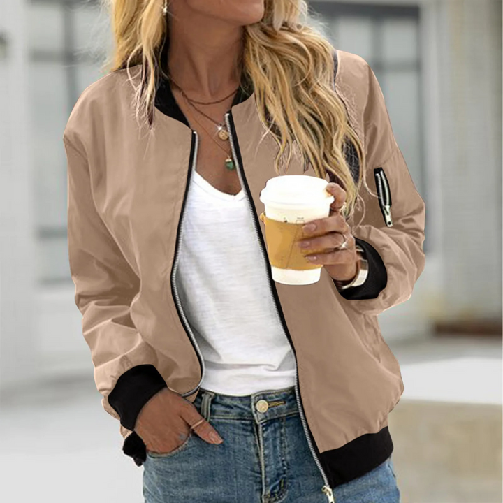 Women’s Zip-Up Bomber Jacket | Casual