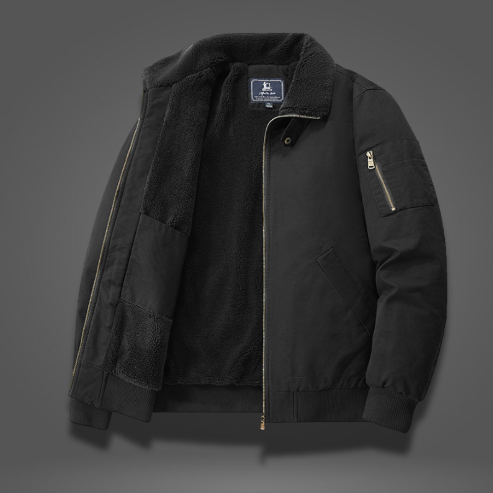 Men’s Winter Bomber Jacket | Fleece Lined