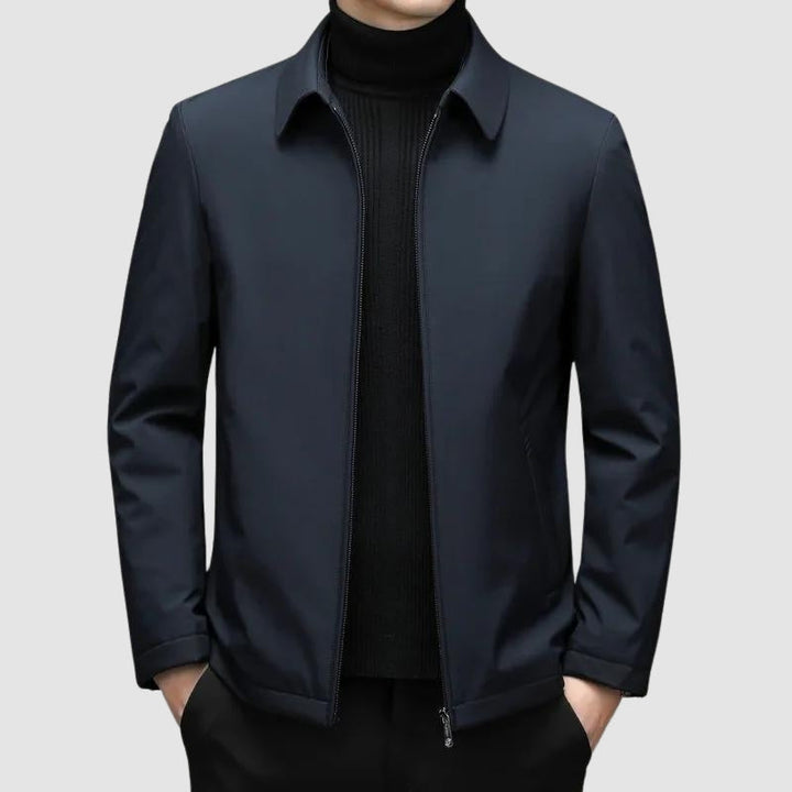 Men’s Slim Fit Zip-Up Jacket | Casual