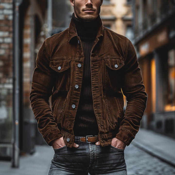Guillermo - Men's Retro Corduroy Jacket