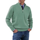 Men’s Quarter Zip Knit Jumper | Stand Collar