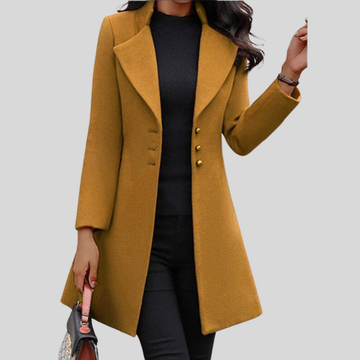 Women’s Single-Breasted Trench Coat | Slim Fit