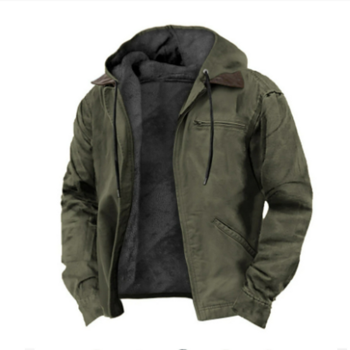 Men’s Hooded Casual Jacket | Zip-Up