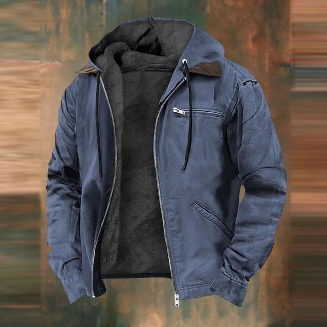 Nathaniel - Men's Waterproof Winter Jacket with Fleece Lining