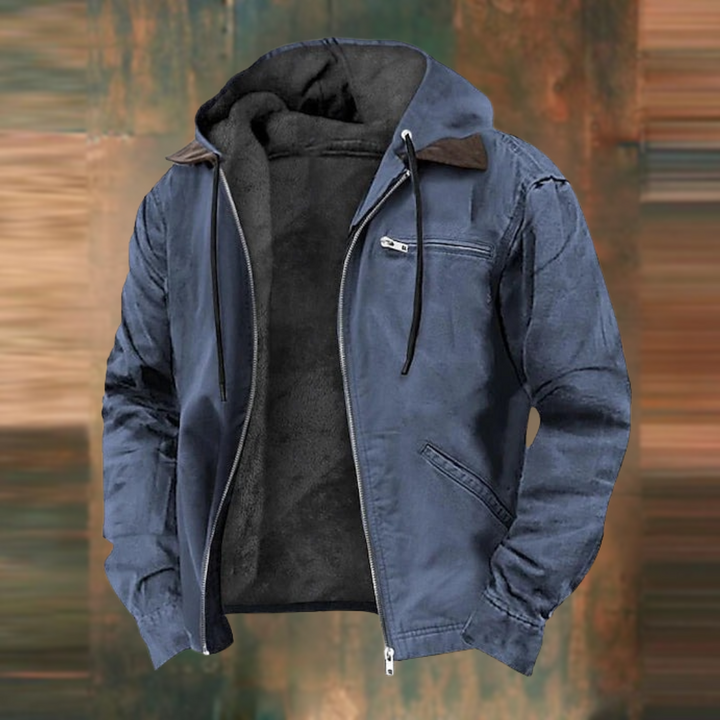 Nathaniel - Men's Waterproof Winter Jacket with Fleece Lining