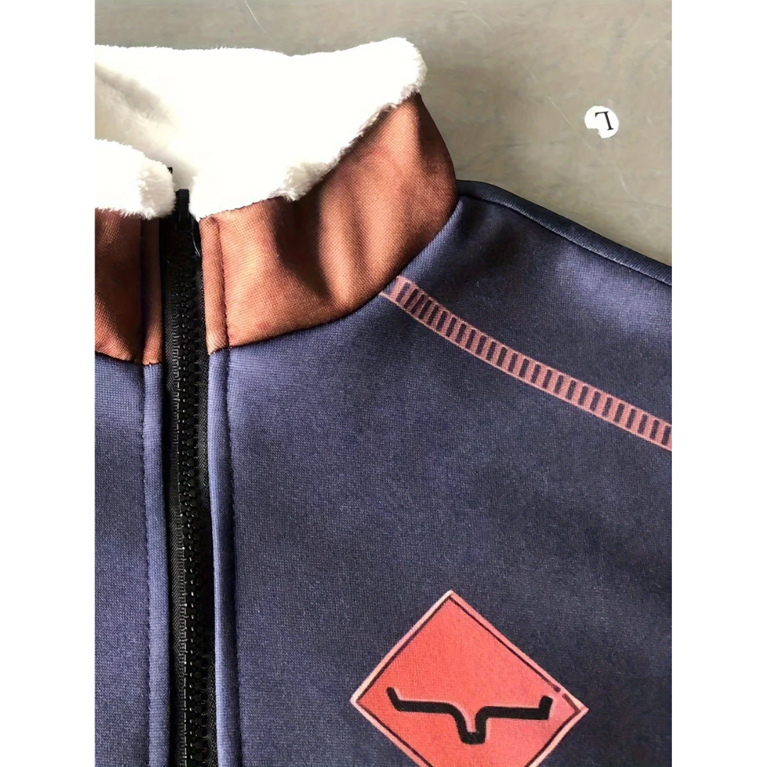 Men’s Half Zip Pullover | Tribal Design