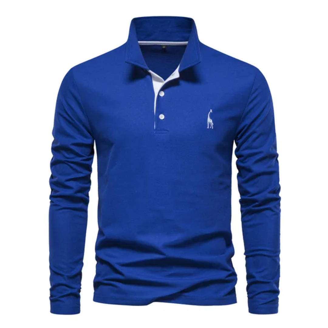 Men’s Tapered Polo Shirt | Long Sleeve