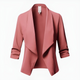 Women’s Cropped Open Front Blazer | Long Sleeve