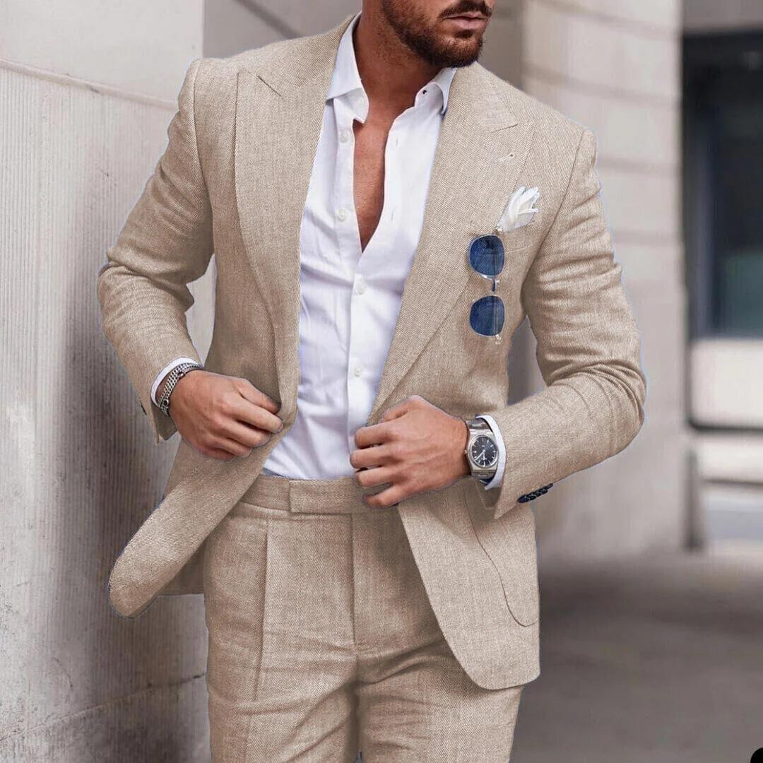 Stanley - Lightweight Linen Suit for Weddings